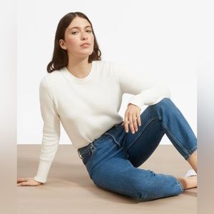 Everlane soft cotton crew sweater